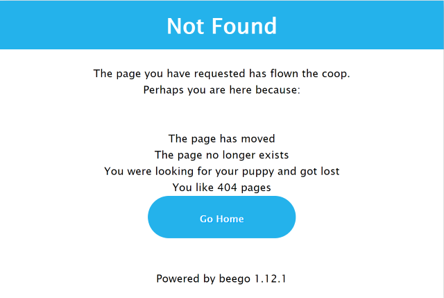 Beego default page